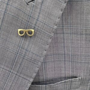 Specs Shaped Small Size Lapel Pin Brooch