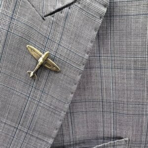 Plane Shaped Small Size Lapel Pin Brooch