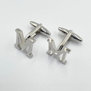 Letter M Initial Cuff Links