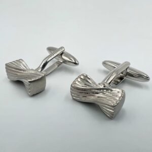Silver Stainless Steel Cufflink Without Stones