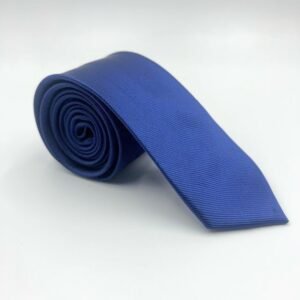 Elegant Unisex Striped Blue Neck tie