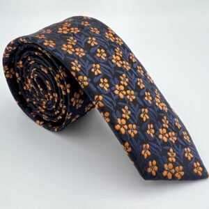 Elegant Floral Design Multicolor Neck tie