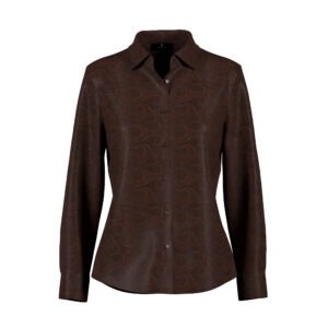 BISTRE SILK LONG SLEEVED TOP