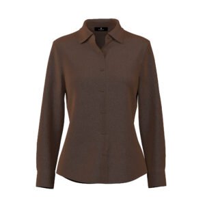 BISTRE SILK LONG SLEEVED TOP