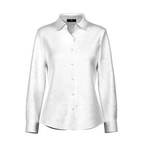 MILKY WHITE SILK LONG SLEEVED TOP