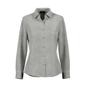 WHITE SILK LONG SLEEVED TOP