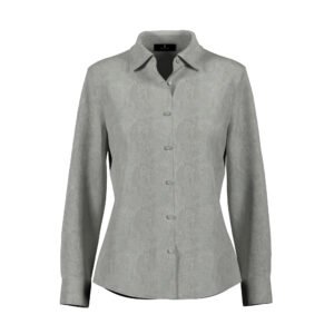 WHITE SILK LONG SLEEVED TOP