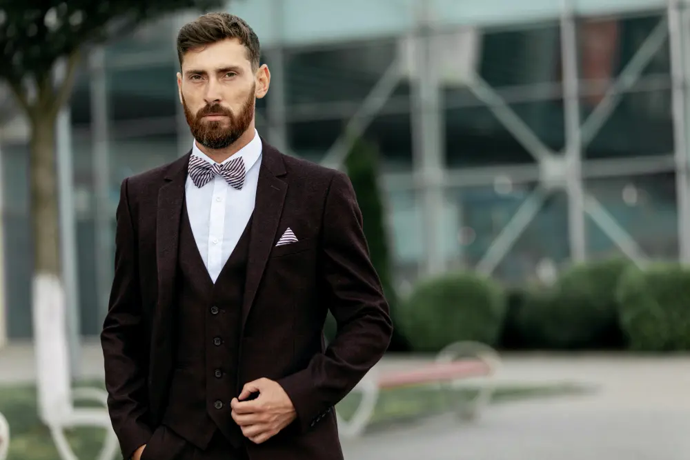 Finished bespoke suit tailored for a London professional