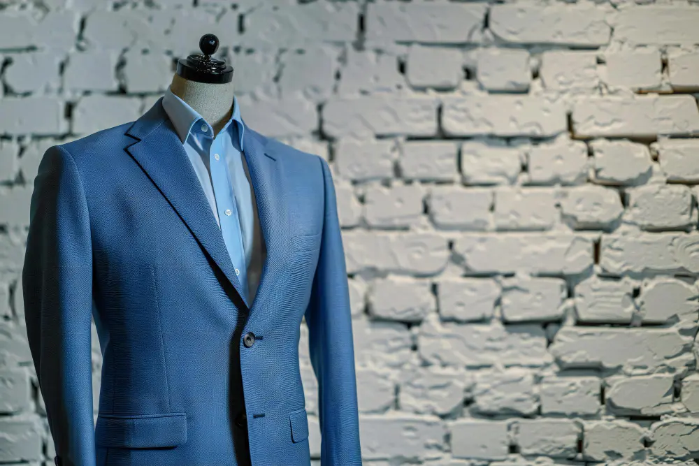 High-twist wool fabrics used in bespoke London business suits