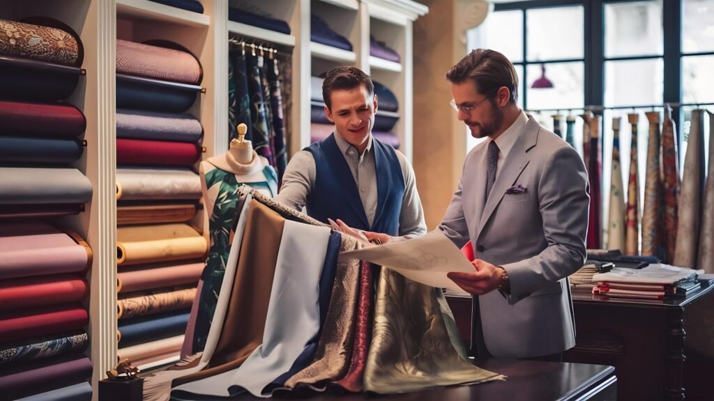 Wedding Suit Fabric Selection London